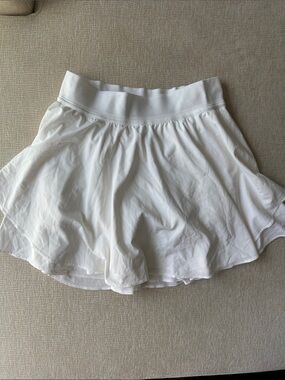 lululemon athletica White Tennis Skirt with Wide Waistband